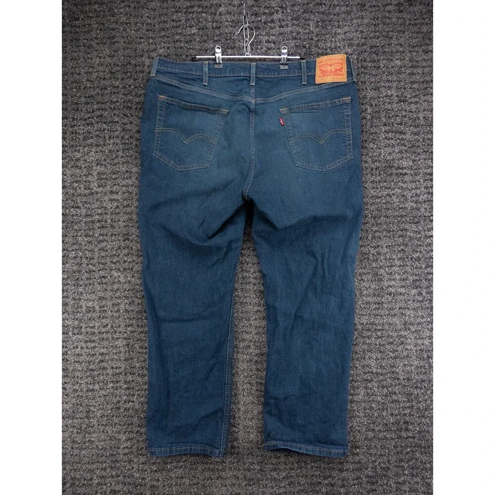 Levis 541 Jeans Mens 42x30 Actual 40x29 Blue Athletic Taper Stretch Distressed